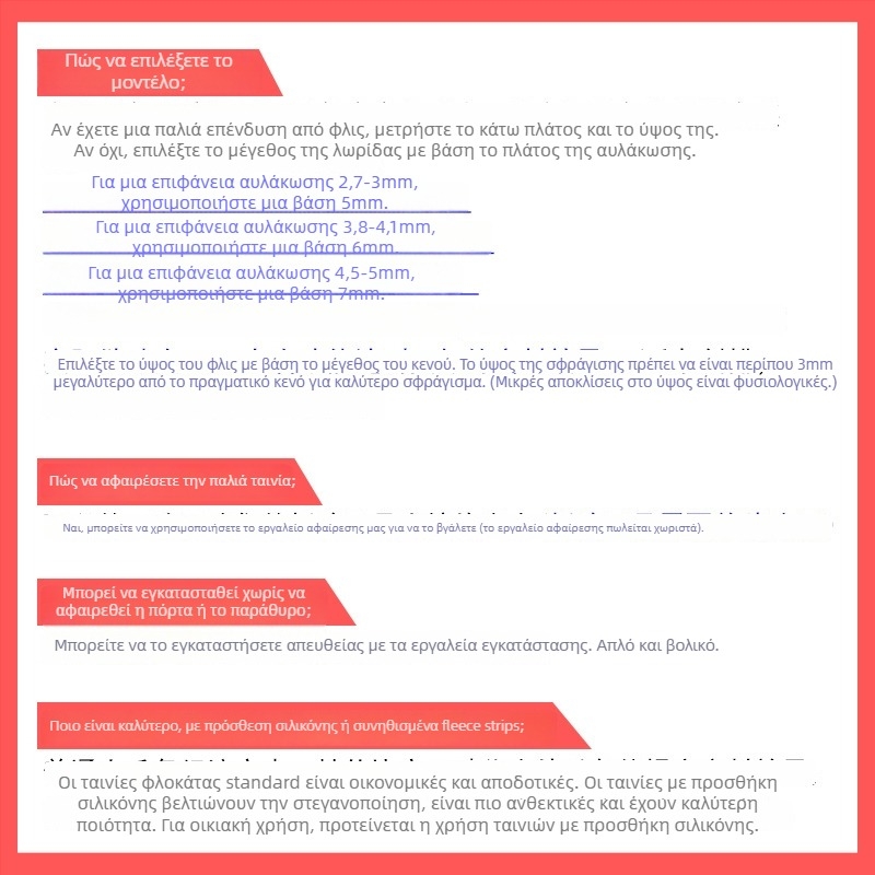 Λωρίδα στεγανοποίησης για πόρτες και παράθυρα, κράμα αλουμινίου, μοντέλο YL-MTPT, ανθεκτικότητα στη φθορά και στη γήρανση, στεγανοποίηση, αντίσταση σε κρούσεις και ηχομόνωση