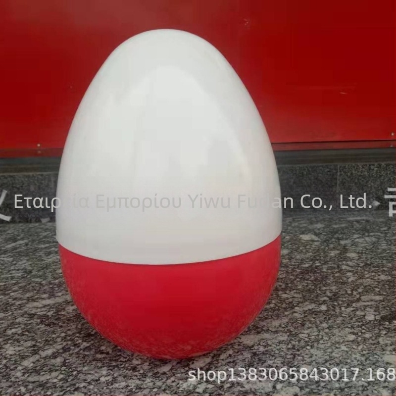 Πασχαλινό αυγό από πλαστικό, ανοίγει για γέμισμα, καλούπωμα με έγχυση, δυνατότητα εκτύπωσης λογότυπου