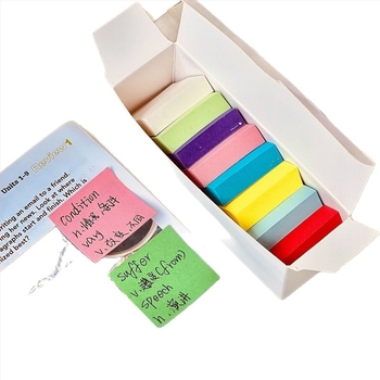 Αυτοκόλλητες σημειώσεις σε μορφή τούβλου, μη επικολλητές, χωρίς άδεια IP