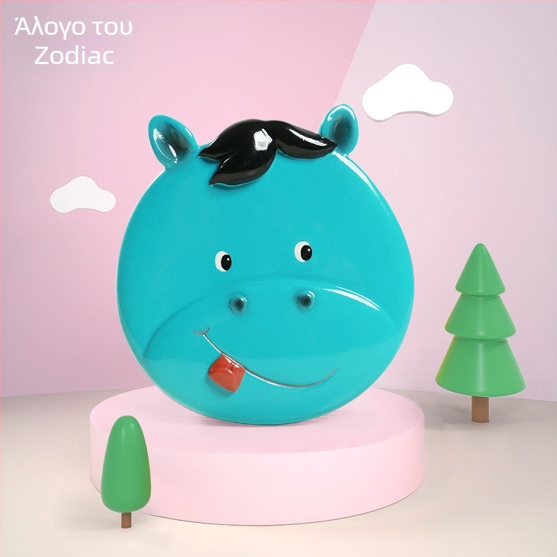 Κουτί αποθήκευσης νεογνικών δοντιών με ζώδια θέμα και ενθύμιο μαλλιών μωρού - Κουτί από ρητίνη