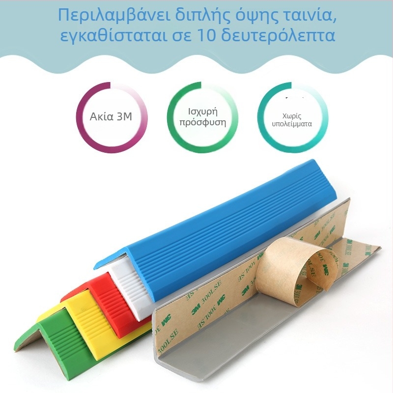 Geno Protection Προσαρμοσμένες λωρίδες προστασίας γωνιών για τοίχους και άκρες τραπεζιών, 50 τεμάχια, μήκος κατόπιν παραγγελίας