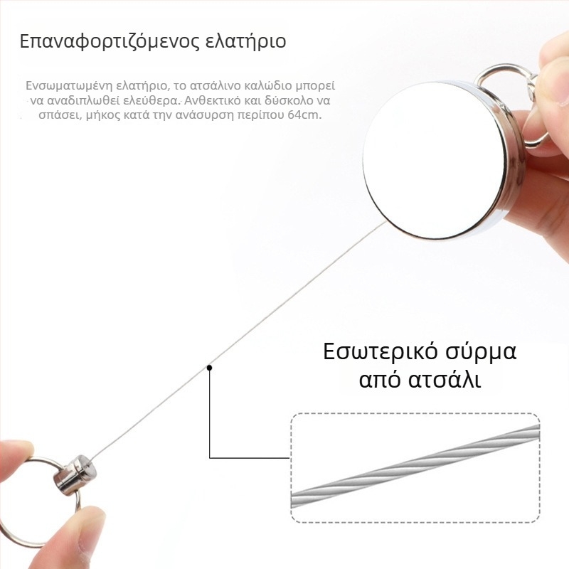 Κλειδοθήκη με τηλεσκοπικό αγκράφι, μεταλλική για εξωτερικούς χώρους, αντικλοπή, D-σχήματος επίπεδης αγκράφας 6723, χωρίς λογότυπο, δυνατότητα προσαρμογής