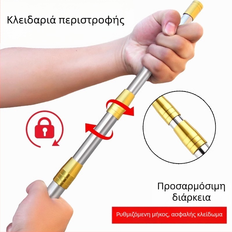 Ανοξείδωτη τηλεσκοπική ράβδος συγκομιδής φρούτων, πολυτμηματική