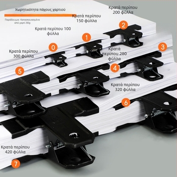 HTJ Μεταλλικός Κλιπ για Έγγραφα Γραφείου, Εισιτήρια και Λογιστικά Παραστατικά — Goode