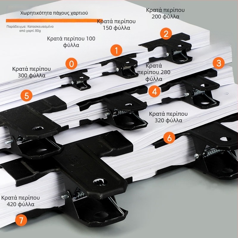 HTJ Μεταλλικός Κλιπ για Έγγραφα Γραφείου, Εισιτήρια και Λογιστικά Παραστατικά — Goode