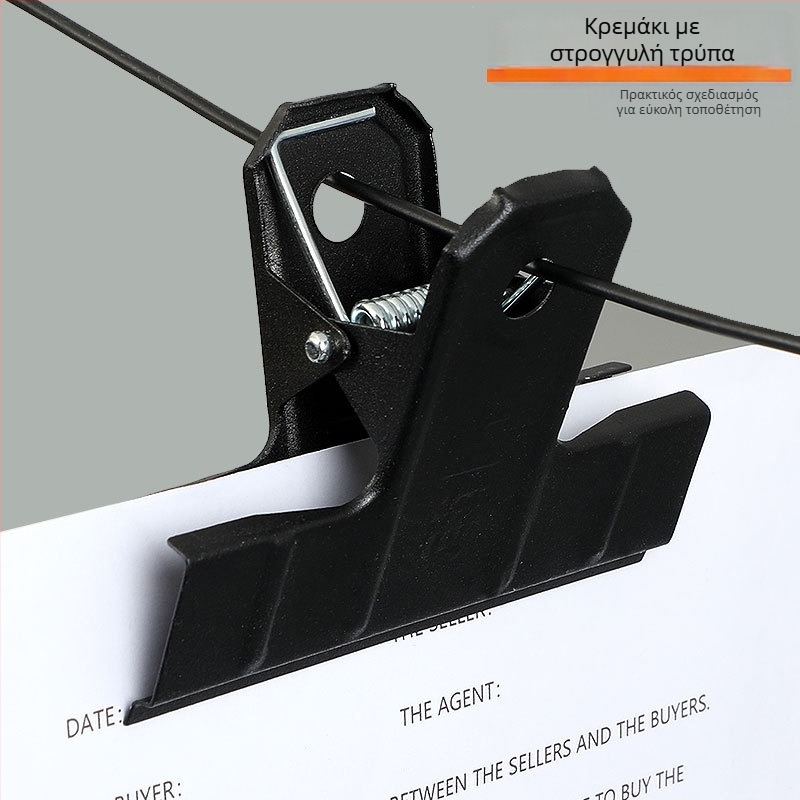 HTJ Μεταλλικός Κλιπ για Έγγραφα Γραφείου, Εισιτήρια και Λογιστικά Παραστατικά — Goode