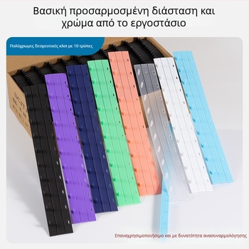 Λωρίδα δέσμευσης εγγράφων, πλαστική, μοντέλο Binding strip, 10 οπές, συσκευασία σε χαρτοκιβώτιο