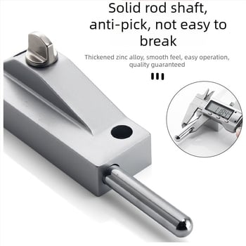 Type A Κλειδαριά Δαπέδου για Πόρτα με Πλαίσιο Γυαλιού, Αλουμινίου Αλουμίνο, Ηλεκτροπλατιωμένο, Beronsel