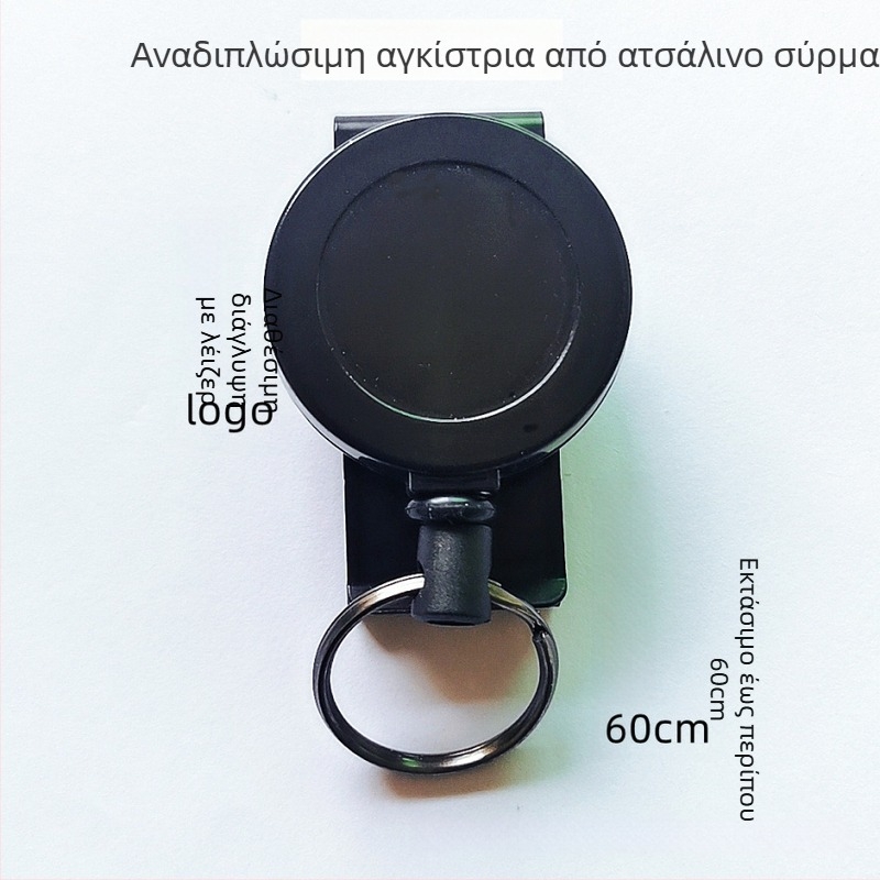 360° περιστρεφόμενη εξωτερική αγκράφα αναρρίχησης από κράμα ψευδάργύρου, εύκολη έλξη, τηλεσκοπικό ατσάλινο καλώδιο