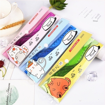 Hongbo 2030 Πλαστικό σετ χάρακων με τρίγωνο χάρακα – κιτ γραφείου μέτρησης