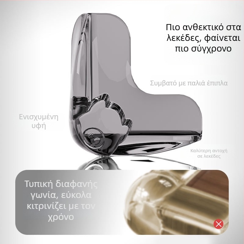 Γωνιακός προστατευτής με αερόσακο, αυτοκόλλητος, ασφάλεια για παιδιά, μαλακή επικάλυψη, αφανής προστατευτής γωνίας (Μάρκα Shield dad, Σχήμα: ορθή γωνία, Προέλευση: Taizhou, Συσκευασία: 500 τεμάχια)