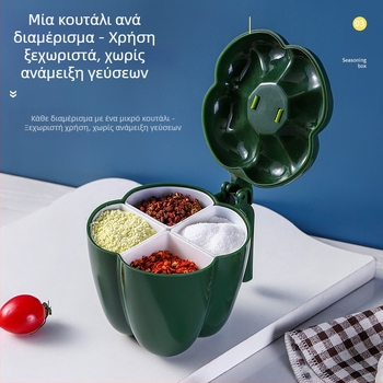 Πλαστικό σετ αποθήκευσης καρυκευμάτων σε σχήμα τσίλι – περιλαμβάνει αλατιέρες και βάζα καρυκεύματος (στερεά καρυκεύματα) – χαριτωμένος καρτούν σχεδιασμός κουζίνας, 2023