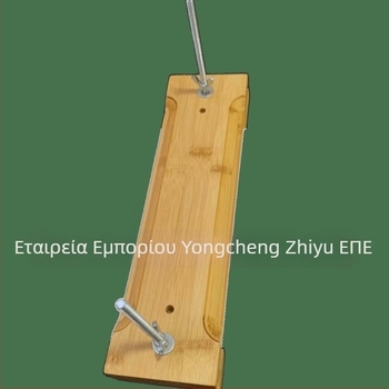 Ξύλινος φάκελος βιβλίου με αυλάκι, ορθογώνια πλάκα δέσιμο με δύο βίδες