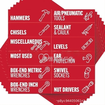 90 τεμάχια μαγνητικές ετικέτες εργαλείων