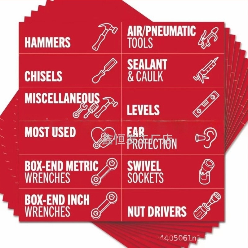 90 τεμάχια μαγνητικές ετικέτες εργαλείων