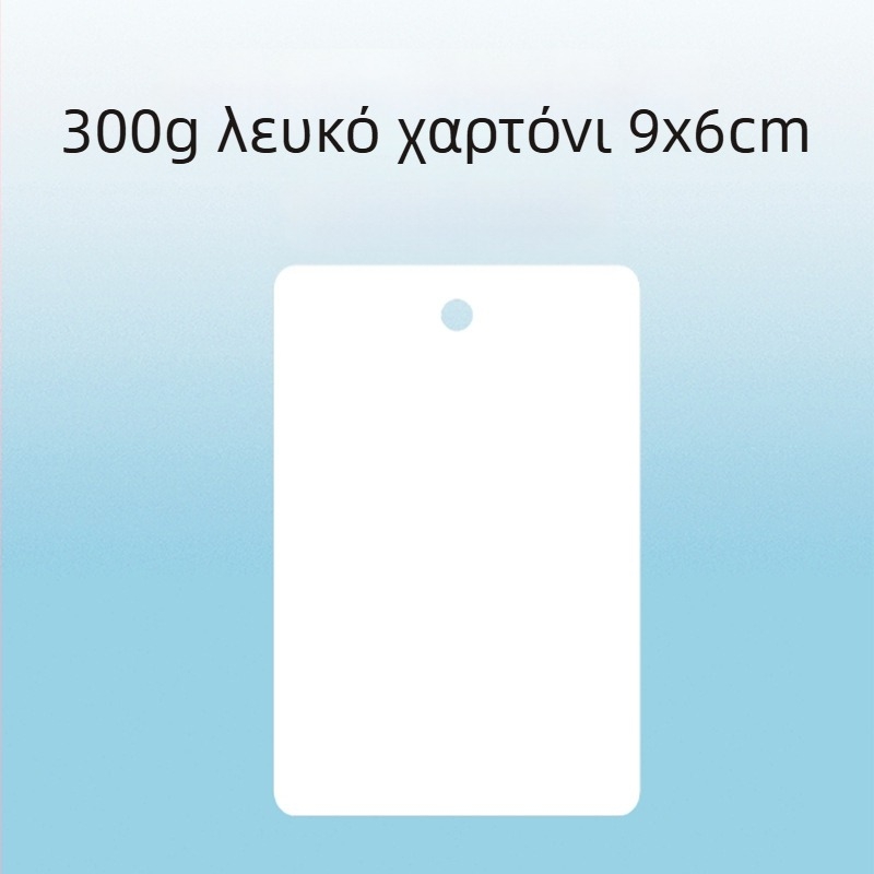 Κενή ετικέτα κρεμάστρα και μικρή ετικέτα από χαρτόνι – 300 g, με οπή, οικιακή εκτύπωση για κυκλοφορία σε αποθήκη εργοστασίου και χειρόγραφες καταγραφές