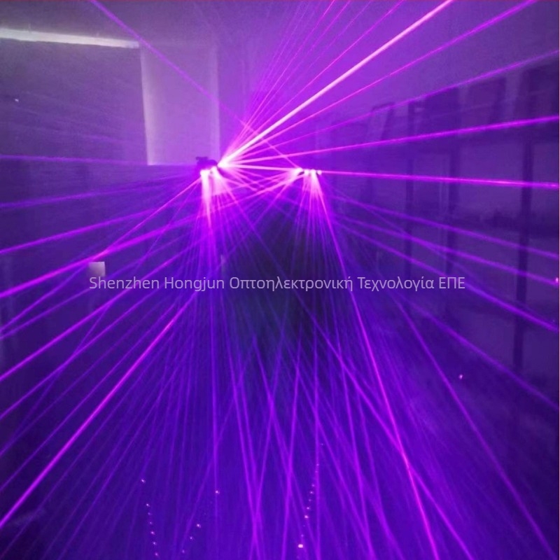 Γάντια λέιζερ για σκηνικό laser show — Λειτουργία: αξεσουάρ λέιζερ για μπαρ; Εφαρμογή: νυχτερινά κέντρα, μπαρ, χορός με λέιζερ; Συσκευασία: 50 τεμάχια; Υλικό: μέταλλο