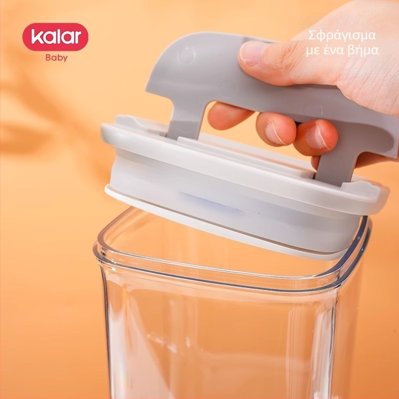 Kalar δοχείο αποθήκευσης γάλακτος σε σκόνη για μωρά – ανθεκτικό στην υγρασία, σφραγισμένο, φορητό, με διαιρεμένες μερίδες
