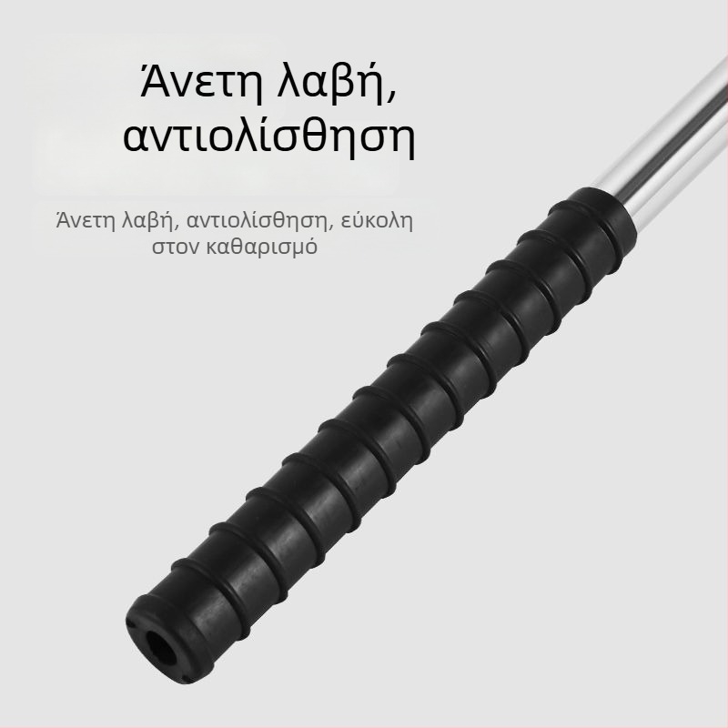 Τηλεσκοπική ράβδος δίχτυα αλιείας από ανοξείδωτο ατσάλι, ενισχυμένος σωλήνας χωρίς ραφή, πολυλειτουργικό πλήρες κιτ