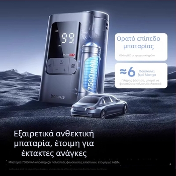Baseus Gotrip VA1 Mini Ασύρματη Αντλία Αέρα για Αυτοκίνητα και Ηλεκτρικά Οχήματα