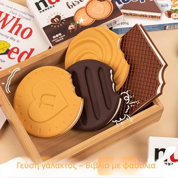 Στικί σημειώσεις μοναδικού σχήματος με γεύση γάλακτος, εμπνευσμένες από μπισκότα – για μαθητές; μάρκα Yanshe; κόλλημα: ναι; στυλ: ειδικό σχήμα; IP εξουσιοδοτημένο: ναι.