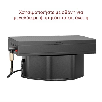 Μηχανισμός αλιείας τύπου βαρέλι με χειροκίνητο take-up wheel, δίσκο περιέλιξης και βάση στήριξης (50 τεμάχια)