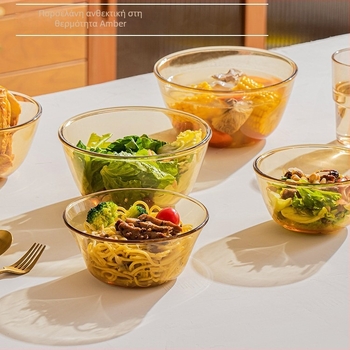 Xingyou glass bowl for fruit salad, noodles and soup (Μάρκα: Xingyou; Υλικό: Γυαλί; Εκτύπωση λογότυπου: Ναι; Προσωποποίηση: Ναι; Κυκλοφορία: 2025)