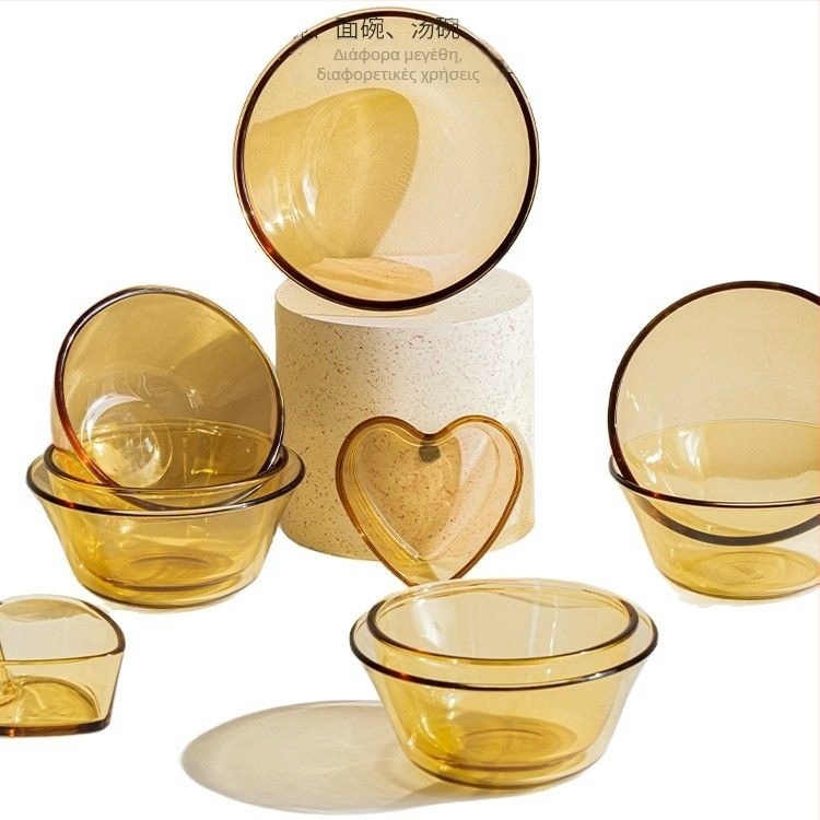 Xingyou glass bowl for fruit salad, noodles and soup (Μάρκα: Xingyou; Υλικό: Γυαλί; Εκτύπωση λογότυπου: Ναι; Προσωποποίηση: Ναι; Κυκλοφορία: 2025)