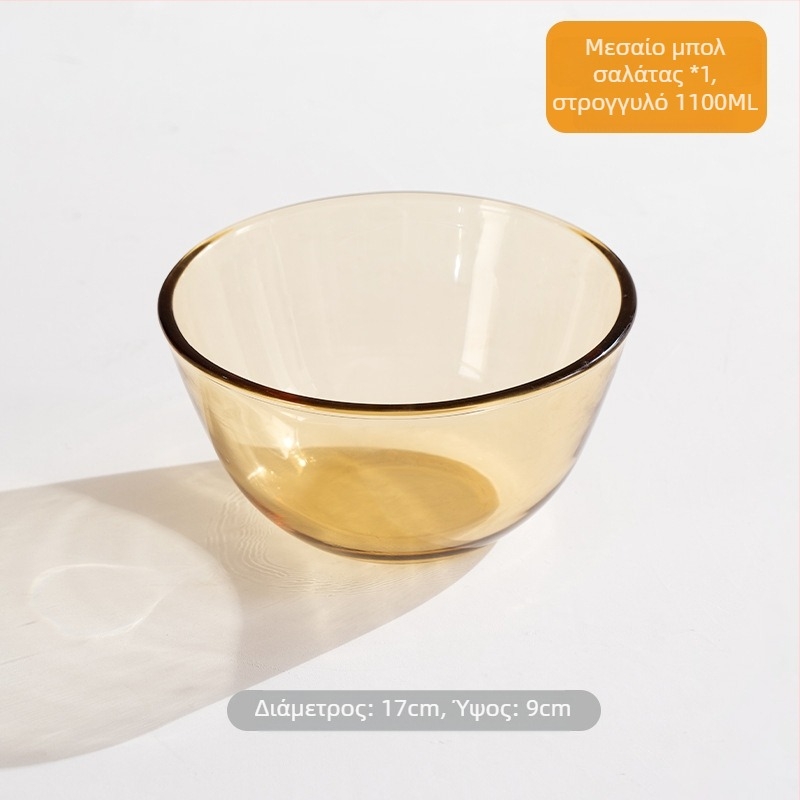 Xingyou glass bowl for fruit salad, noodles and soup (Μάρκα: Xingyou; Υλικό: Γυαλί; Εκτύπωση λογότυπου: Ναι; Προσωποποίηση: Ναι; Κυκλοφορία: 2025)