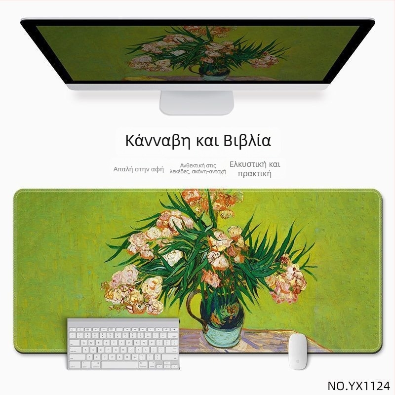 Πάτος γραφείου από φυσικό καουτσούκ με αντιολισθητική επιφάνεια, σχέδιο θερμικής μεταφοράς, σε εθνικό στυλ