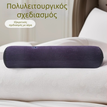 Ενήλικη κυλινδρική φουσκωτή μαξιλαροθήκη, στυλ αγκαλιάς για σωστή θέση σώματος, φλοκωμένο PVC, πάχος 5, μοντέλο 25