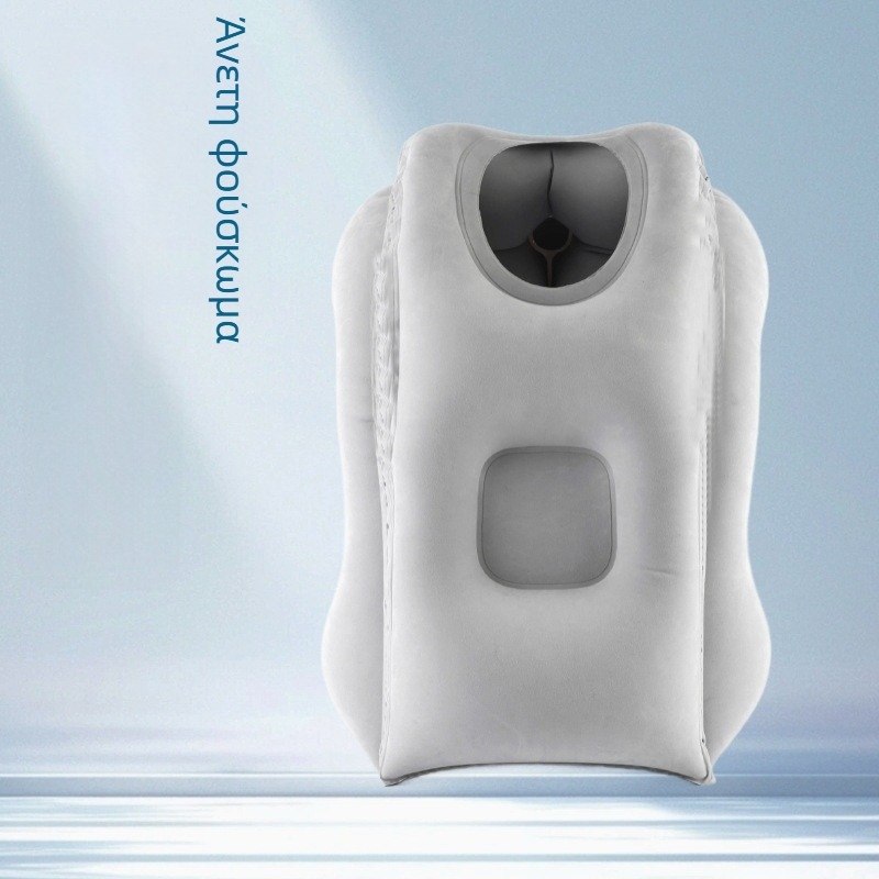 Φουσκωτό ταξιδιωτικό μαξιλάρι, φορητό, εξωτερικό ύφασμα πολυεστέρα, προσαρμοστικός σχεδιασμός, κατασκευή με ραφή συγκόλλησης