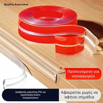 Διάφανο προστατευτικό γωνίας από σιλικόνη για τοίχους και έπιπλα – ασφαλές για παιδιά, αυτοκόλλητο, μαλακό προστατευτικό γωνίας, αντισύγκρουσης