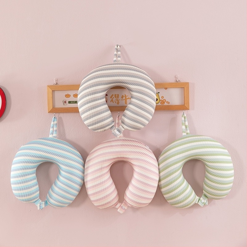 Μαξιλάρι αυχένα σε σχήμα U με αφρό μνήμης, δροσιστικό ύφασμα Ice Silk, για ταξίδια