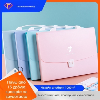 Olga Φορητός Ακορντεονικός Φάκελος Αρχείων-054, πλαστικό, 12 θήκες, εκτυπωμένο λογότυπο, ιδιωτική ετικέτα διαθέσιμη