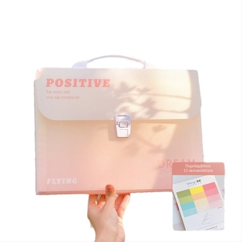 Zi Yi 12 διαμερίσματα PP φάκελος εγγράφων, κάθετος σχεδιασμός ακορντεόν, μοντέλο ZL30372