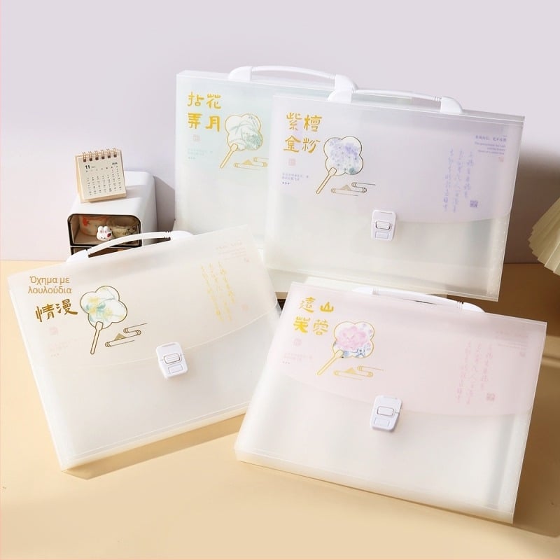 Φάκελος Αρχειοθέτησης Ακορντεόν με 13 Θήκες, PP Υλικό, Μοντέλο 1008, Διαθέσιμη Εκτύπωση Λογοτύπου