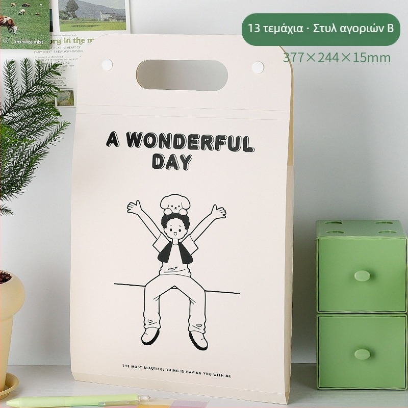 Κάθετος φάκελος A4 με 13 θήκες, αναδιπλούμενος φάκελος τύπου αρμονίκας, υλικό PP, πάχος 0,43 mm, δυνατότητα εκτύπωσης λογότυπου