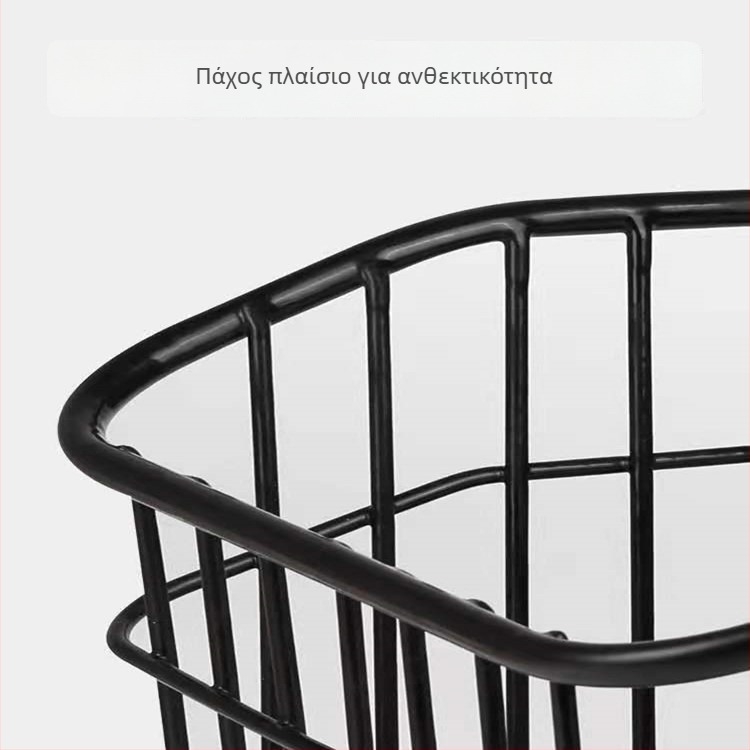 Οπίσθιο καλάθι ποδηλάτου, μεταλλικής κατασκευής, συμβατό με σακίδια