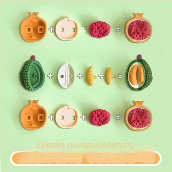 3D γόμα φρούτων – μορφές Durian και Μπανάνας, Καρτούν στυλ, PVC, Μοντέλο 5485