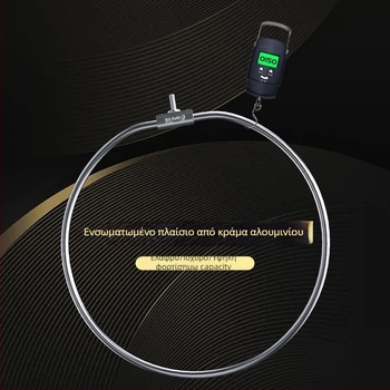 Κεφαλή δικτύου αλιείας από κράμα αλουμινίου, διάμετρος ανοίγματος δικτύου 35 mm, βάθος δικτύου 26 cm, λεπτό πλέγμα, μη συρρικνούμενο