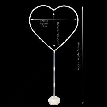 Πλαστική αψίδα μπαλονιών για καρδιά και αιωρούμενο κύκλο – εξωτερική διακόσμηση πρότασης, Κωδικός Προϊόντος Arch; για εξωτερικούς χώρους; αθλητικές εκδηλώσεις; Όχι εισαγόμενο