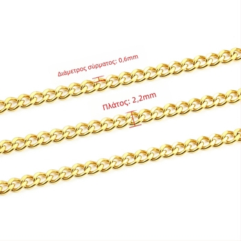 Κουβανική αλυσίδα από ανοξείδωτο ατσάλι, unisex, ηλεκτροεπάλειψη, διπλής όψης γυαλιστερή επιφάνεια, μάρκα Huilte