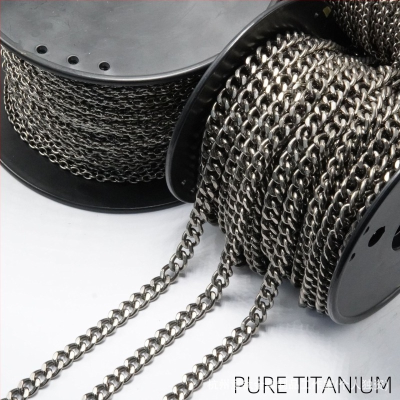 Κουβανική αλυσίδα από μέταλλο, λεία επιφάνεια, μάρκα Deep Space, καλοκαίρι 2021