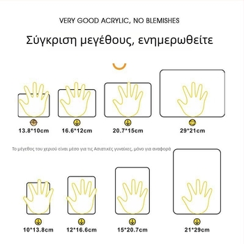 Beilong ακρυλικό σήμα ζώνης επιτήρησης, προσαρμόσιμο, υπενθύμιση επιτήρησης