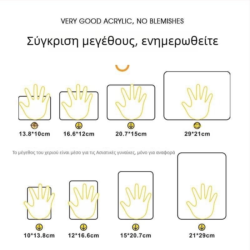 Beilong ακρυλικό σήμα ζώνης επιτήρησης, προσαρμόσιμο, υπενθύμιση επιτήρησης