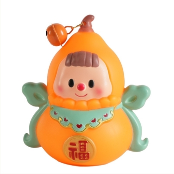 Φανάρι χειρός, σχήματος κολοκύθας, φωτεινό, στυλ κινούμενων σχεδίων, μάρκα Shu Tingxiang, κατασκευασμένο με χύτευση με έγχυση