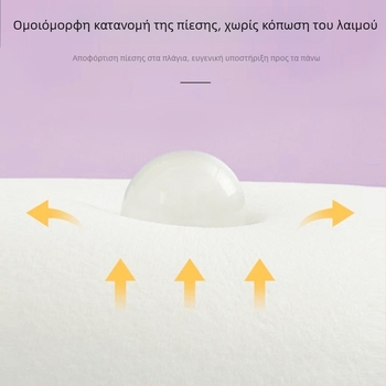 Φορητό μαξιλάρι λαιμού σε σχήμα U από memory foam με αποσπώμενο σχεδιασμό και ύφασμα Ice Silk, ιδανικό για ταξίδια και αεροπλάνο.