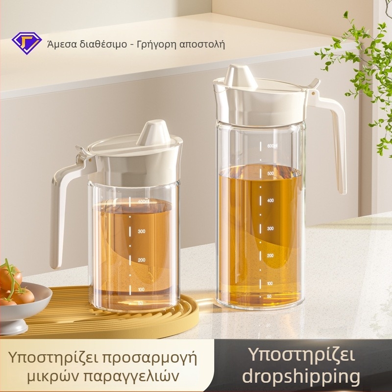 Γυάλινο μπουκάλι λαδιού, χωρίς σταγόνες, ανθεκτικό στη διαρροή, μεγάλη χωρητικότητα, μπουκάλι καρυκευμάτων σε ιαπωνικό στυλ