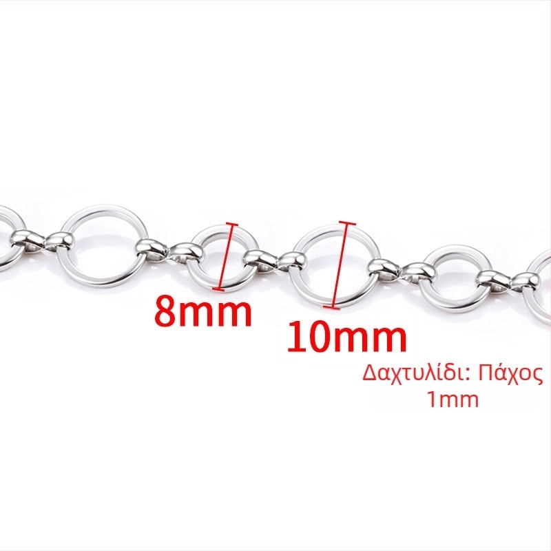 Ανοξείδωτη αλυσίδα για κολιέ και βραχιόλι — ηλεκτροπλατίωση φινίρισμα και παραμετροποίηση τελικών προϊόντων